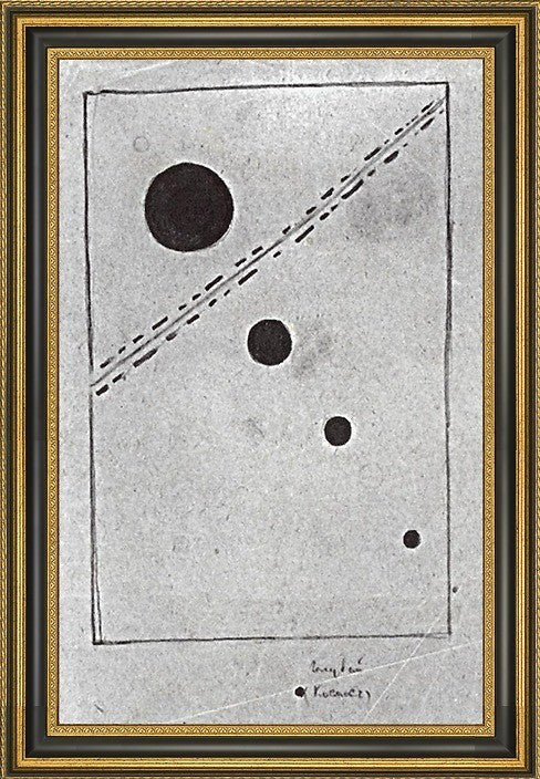 Kazimir Malevich Blue Space - 18" x 27" Framed Premium Canvas Print