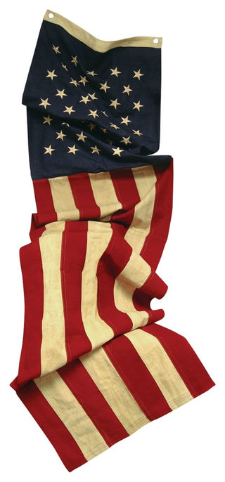 Aged Flag Slim Banner