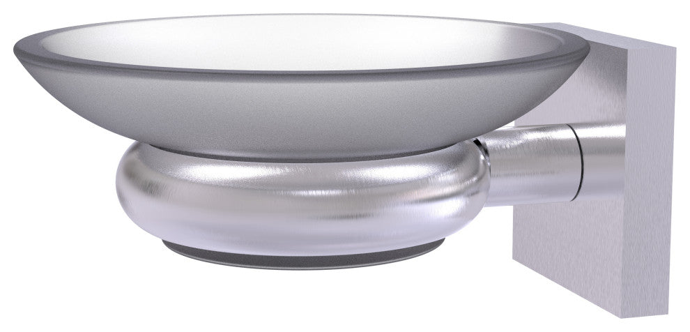 Montero Wall Mounted Soap Dish, Satin Chrome