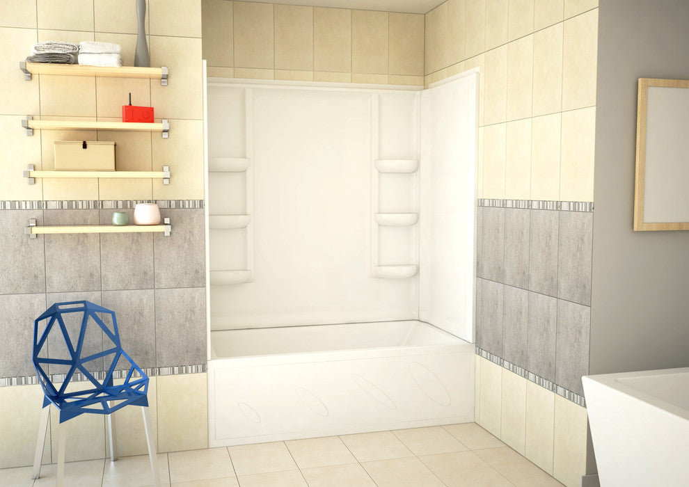 Lex-Class 60"x36"x60" 3-Piece Direct-to-Stud Alcove Shower Surround