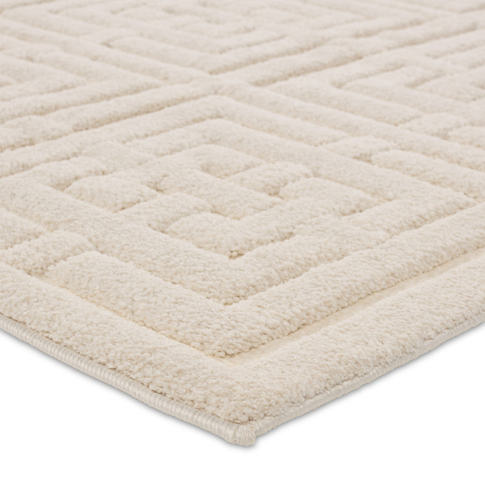 Jaipur Living Marvelle Geometric Cream Area Rug 5'3"X7'6"