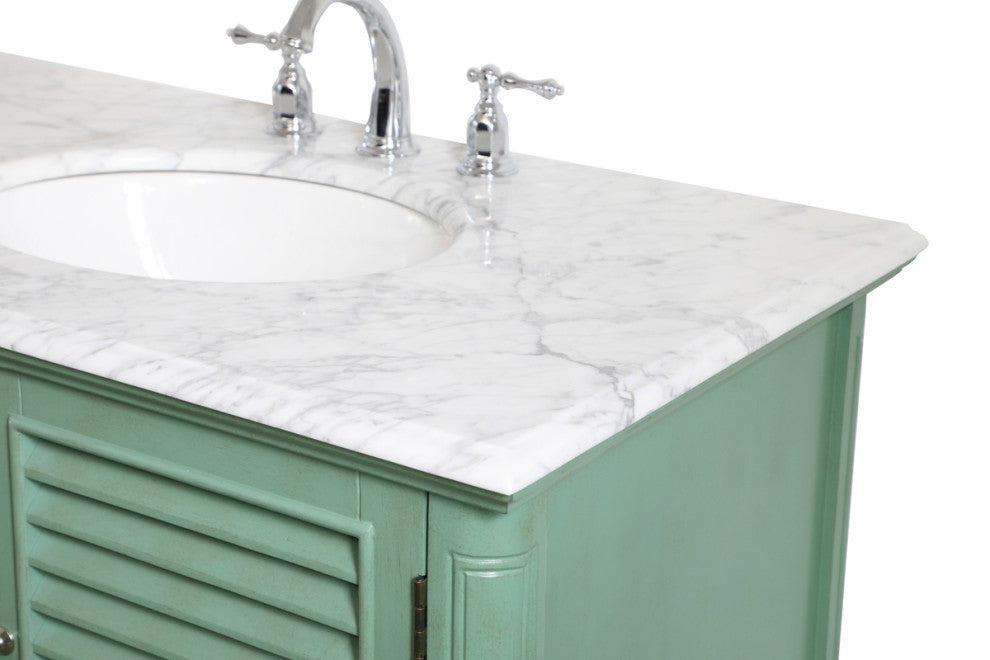 Home Living Single Bathroom Vanity, Vintage Mint, 36"