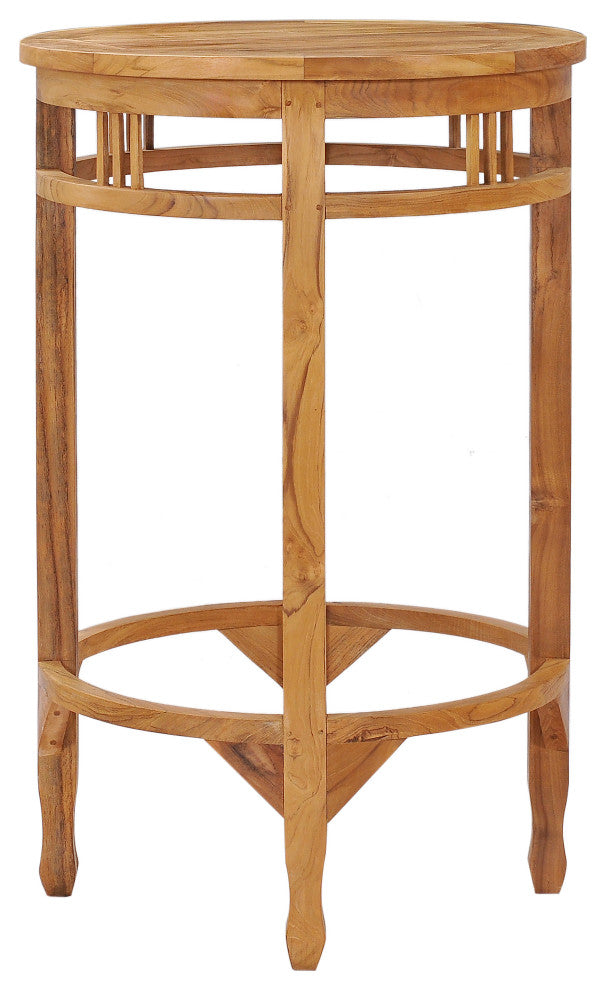 Teak Wood Orleans Outdoor Patio Bar Table, made from A-Grade Teak Wood, Small