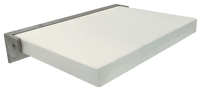 Transolid PPS1420UP-01PC Preston 14x20  FlipUp Seat, White/Polished Chrome