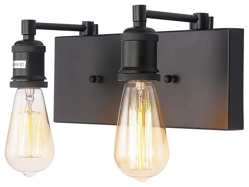 2-Light Industrial Wall Light Modern Industrial Wall Sconce With Sockets
