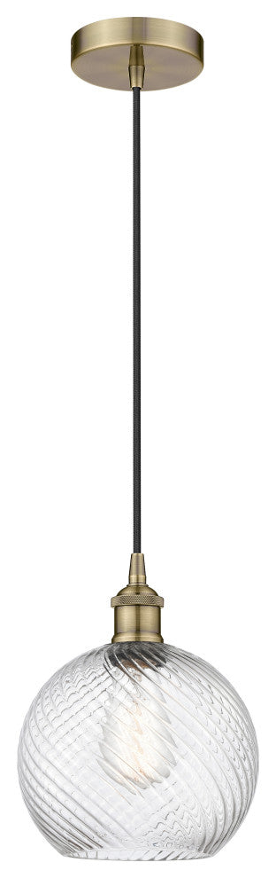 Innovations 616-1P-AB-G1214-8 1-Light Mini Pendant, Antique Brass