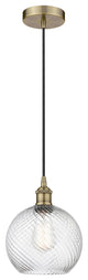 Innovations 616-1P-AB-G1214-8 1-Light Mini Pendant, Antique Brass