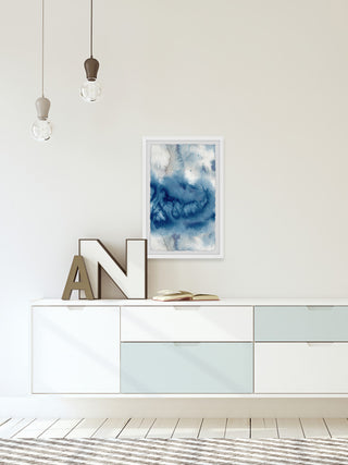 "Converging Waves" Framed Painting Print, 24x36