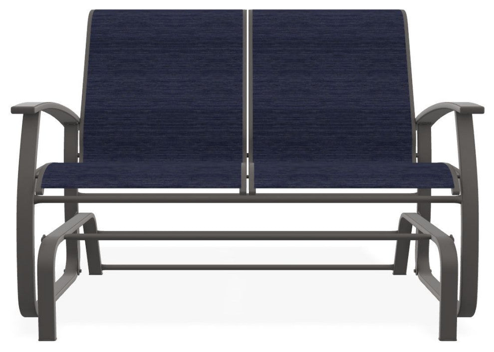 Belle Isle Sling 2-Seat Glider, Collect Indigo/Warm Gray