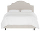 Brenson California King Nail Button Notched Bed, Premier Platinum