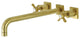 KS6047BEX Wall Mount Tub Faucet, Brushed Brass