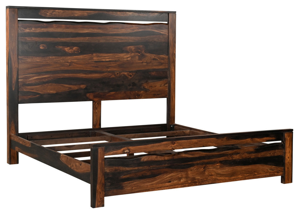 Aubrey Live Edge Wood Panel Bed, King