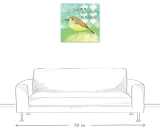 Believe Be Free Fly High 24x24 Canvas Wall Art