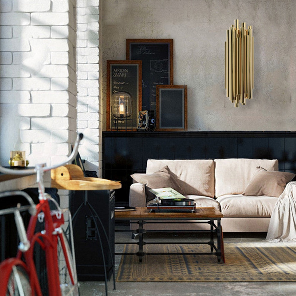 Kusnacht | Modern Polished Steel Wall lamp