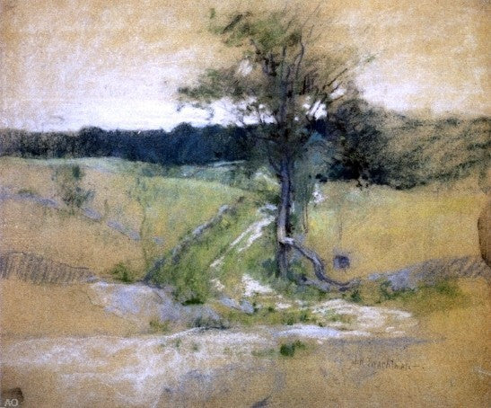 John Twachtman Tree by a Road Wall Decal