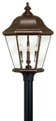 Hinkley Clifton Park Extra Large Post Top Or Pier Mount Lantern, Copper Bronze