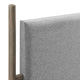 Merritt Upholstered Queen Platform Bed, Oak Light Gray