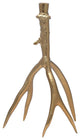 Gold Candle Stick With Embellished Base