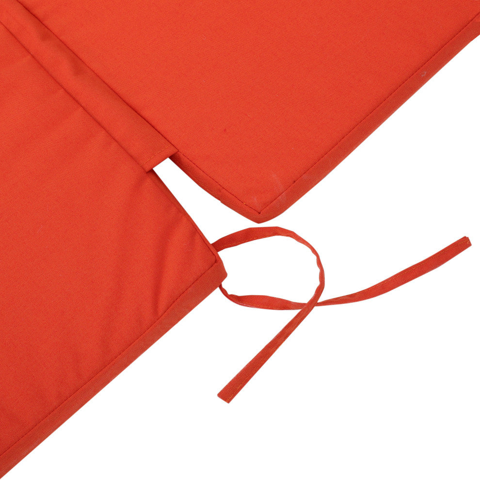 GDF Studio Soleil Outdoor Chaise Lounge Cushion, Orange