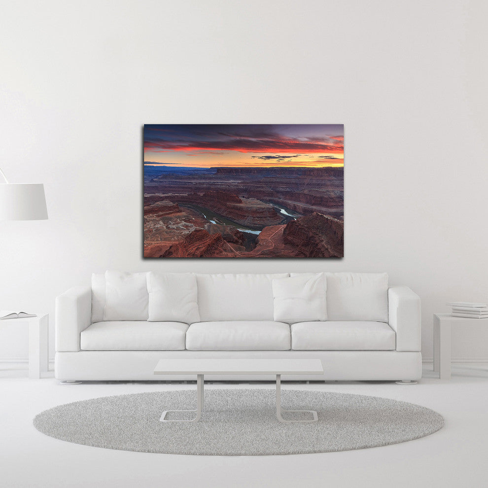Sunset at Dead Horse by Shawn/Corinne Severn, Print on Canvas, 36" x 24"
