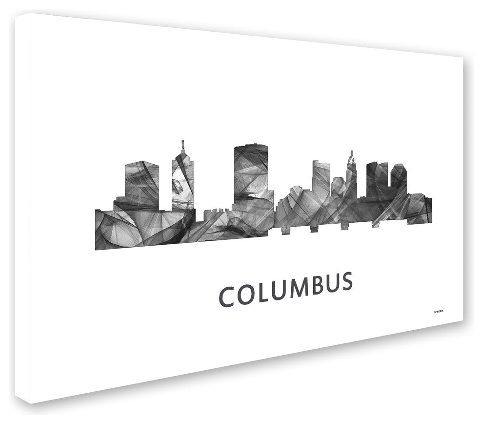 'Columbus Ohio Skyline' Canvas Art, 24x16