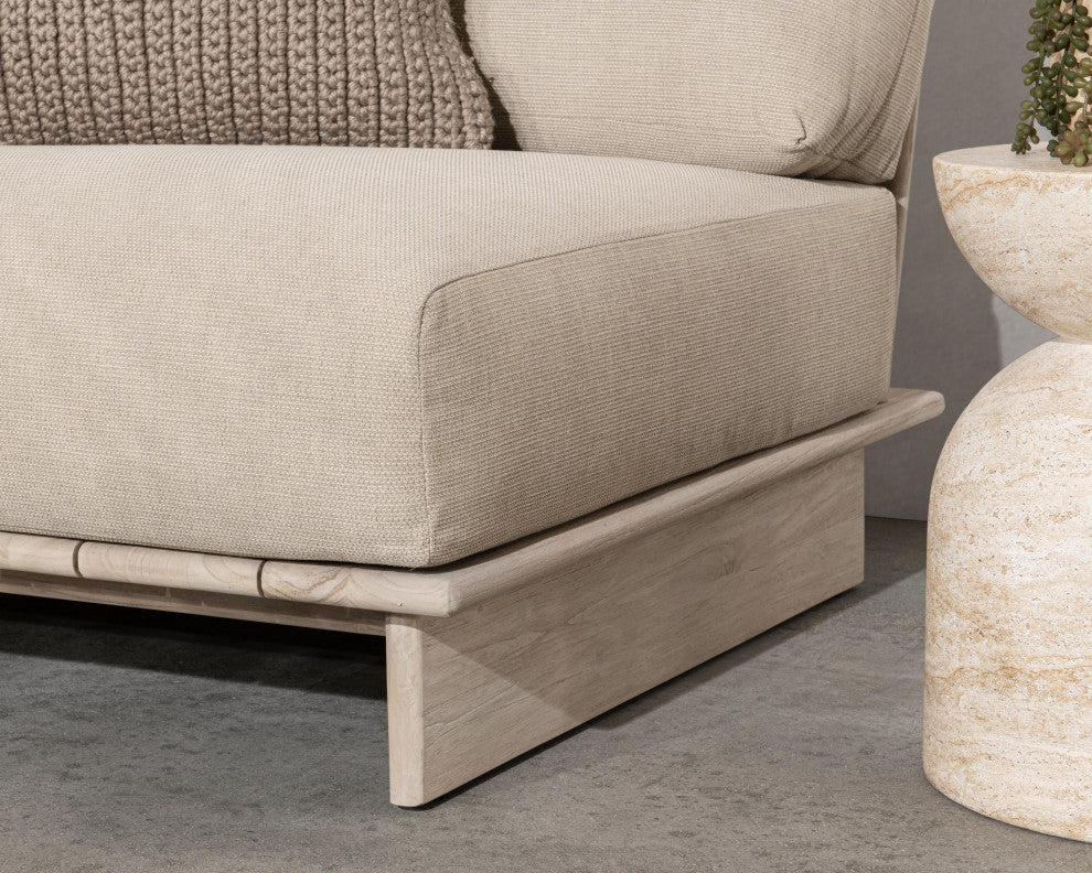 Livia Outdoor Teak Modular Sectional