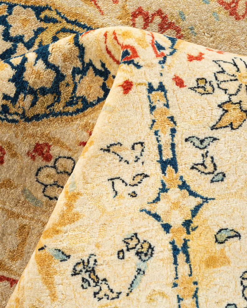 Mogul, One-of-a-Kind Hand-Knotted Area Rug Ivory, 9' 2" x 12' 3"