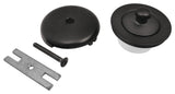 Kingston Brass Twist and Close Tub Drain Conversion Kit, Matte Black