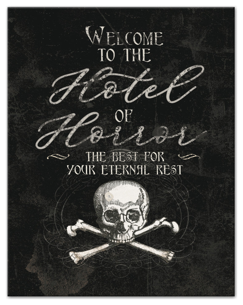 Hotel Of Horror 11x14 Canvas Wall Art