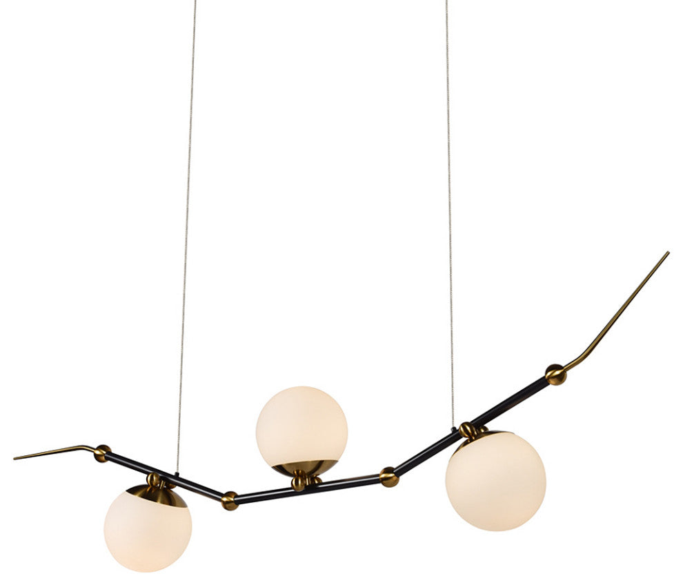 Chianti 54" ETL Certified Integrated LED Chandelier, Antique Brass