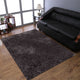 HAND TUFTED SHAG POLYESTER ECO-FRIENDLY AREA RUGS, Light Brown Color, Solid