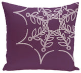 Web Art Holiday Print Pillow, Purple, 18"x18"