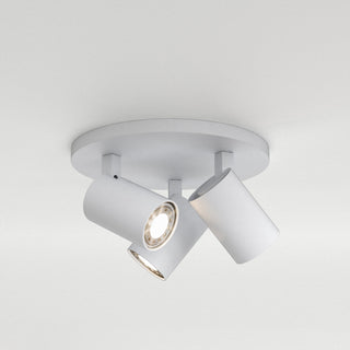 Astro Ascoli Triple Round, Dimmable Indoor Spotlight (Textured White)