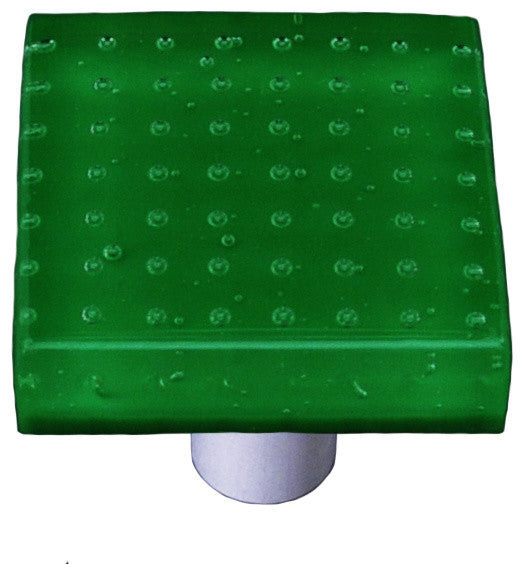 Bubbles Dark Forest Green, Knob, Alum Post