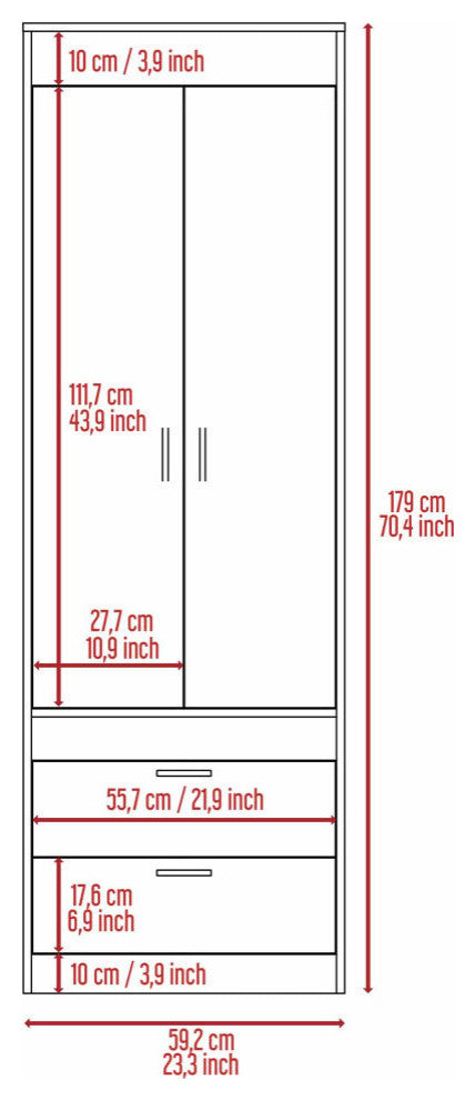 Alabama Armoire, White
