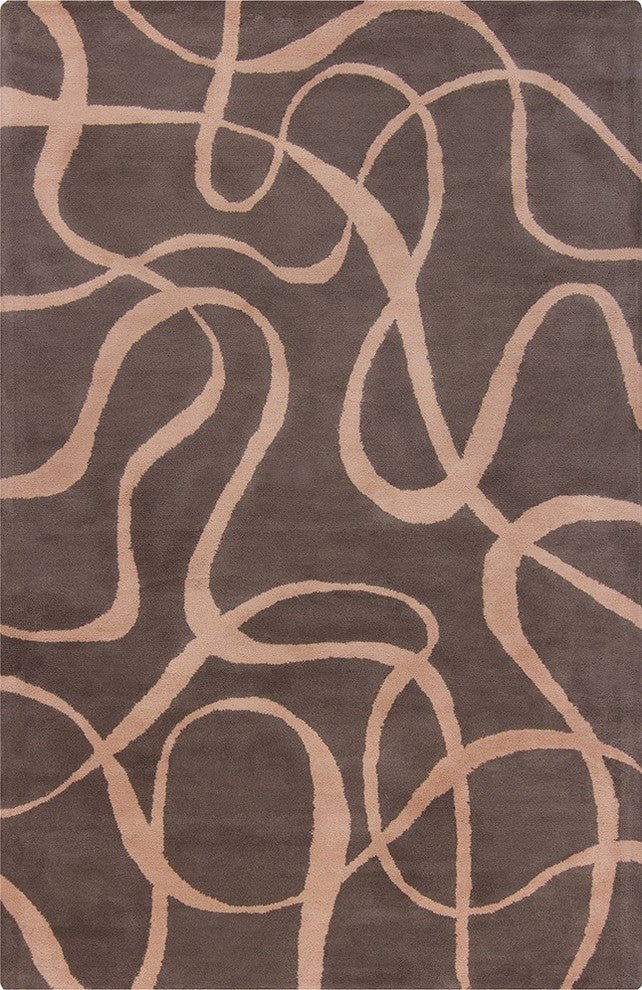 Allie Abstract Contemporary Area Rug, 5'x7'6"