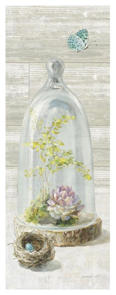 "Succulent Garden III Panel" Digital Paper Print by Danhui Nai, 15"x38"