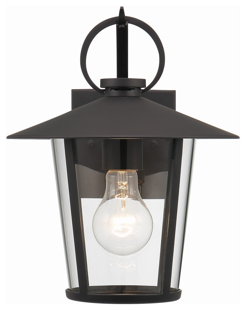 Andover 1-Light Matte Black Outdoor Wall Mount