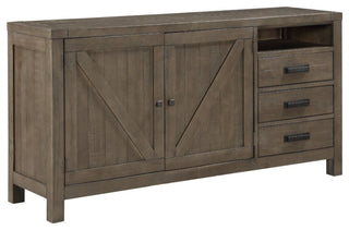 Modus Taryn Three-Drawer Sideboard in Rustic Grey