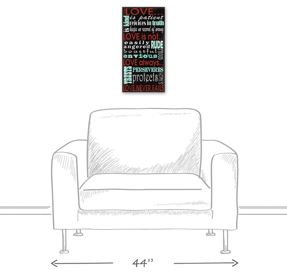 The Definition of Love Canvas Wall Art, 10x20