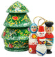 Russian Christmas Tree Doll With 3 Ornament