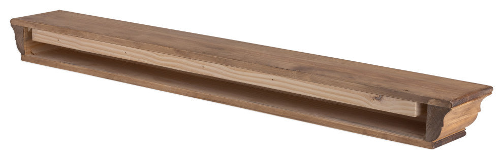 Dogberry Collections Shaker Wood Mantel, Aged Oak, 72"