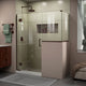 Unidoor-x 57"x36.38" Shower Enclosure, Oil Rubbed Bronze