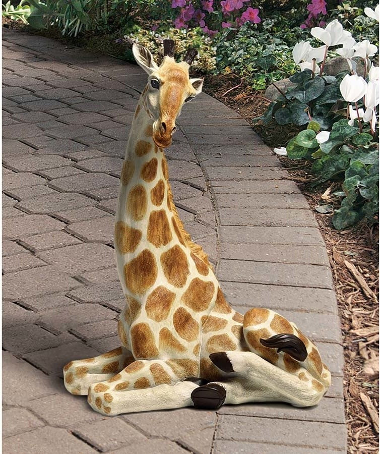 Zari the Resting Giraffe Statue