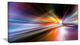 "Rays of Speed Purple" Abstract Digital Art Canvas Print