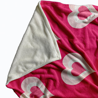 30 x 40 in Burnin' Love Valentine's Throw Blanket, Pink