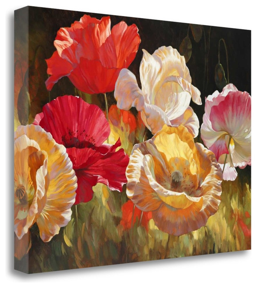 "Poppy Celebration" By Emma Styles, Giclee Print on Gallery Wrap Canvas