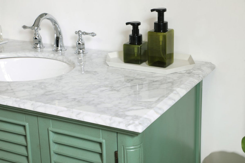 Home Living Single Bathroom Vanity, Vintage Mint, 48"