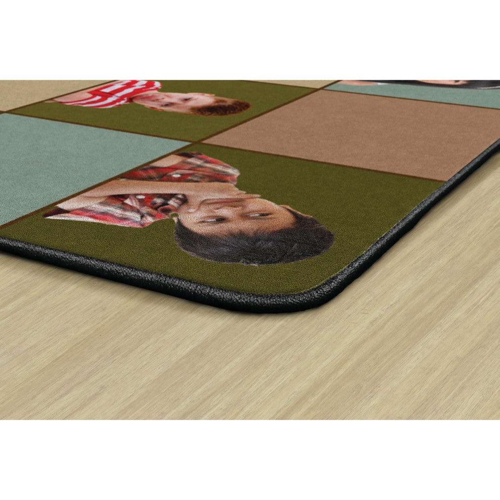 Flagship Carpets FA1152-32FS 6x8'4 Social Emotional Seating Earthtone Rug
