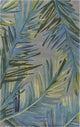 HomeRoots 7' x 9' Wool Grey or Blue Area Rug